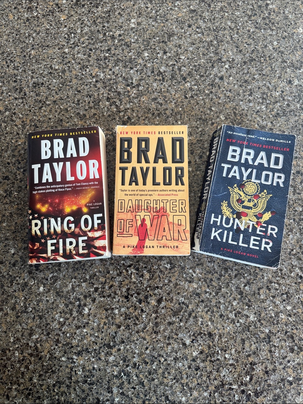 3 Brad Taylor "Pike Logan Series Thriller Novels 2017 to 2020